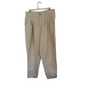 Dockers tan pleated cotton size 14 pants